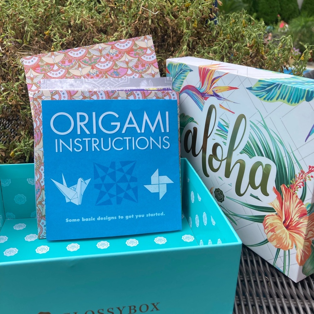 Origami instruction with paper